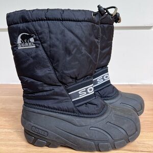 Sorel Black Insulated Snow Boots